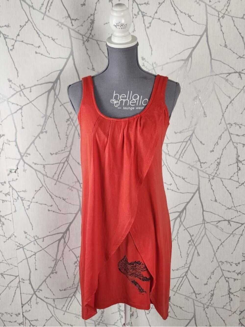 Message Factory Bamboo Cotton Stretch Jersey Tulip Drape Dress